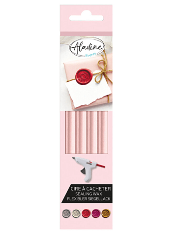 Aladine Artes e trabalhos manuais Pink Lacre em Stick Aladine 11x180mm Pack 4 unidades
