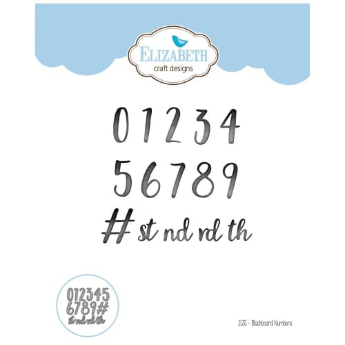 Cortante Elizabeth Craft Designs 1535 Blackboard Numbers - PapelojaElizabeth Craft Designs