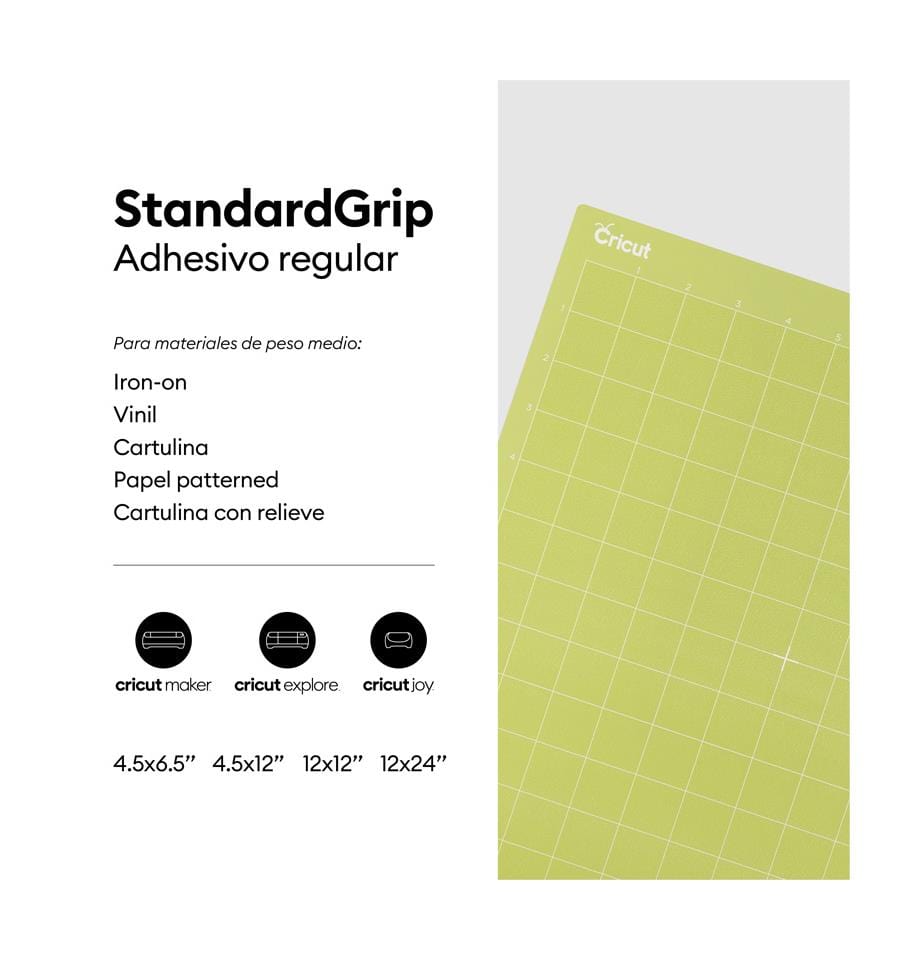 Cricut Joy Tapete Adesivo Standard 4,5x12 1 Unidade - PapelojaCricut