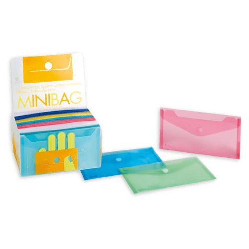 Envelope PP Com Velcro Vermelho / 11x22cm - PapelojaCarchivo8422951018002