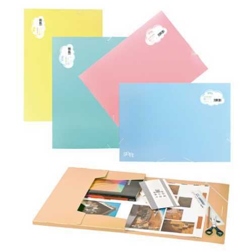 Pasta Desenho Abas/Elástico Soft PP Rosa pastel / A3 - PapelojaCarchivo8422951055137