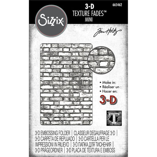 Sizzix Artes e trabalhos manuais Textura Sizzix 3D Textured Fades Mini Brickwork Tim Holtz