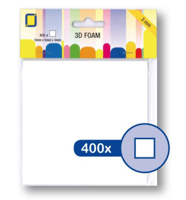 Quadrados Adesivos 3D 5mm X 5mm X 3mm