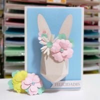 Cortante do dia - Coelhinho 3D - Papeloja