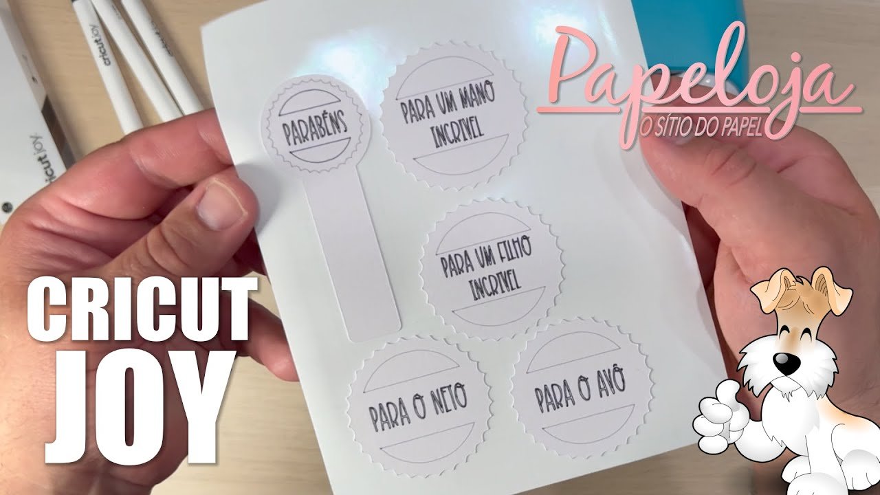 Etiquetas para o mano com a Cricut Joy - Papeloja