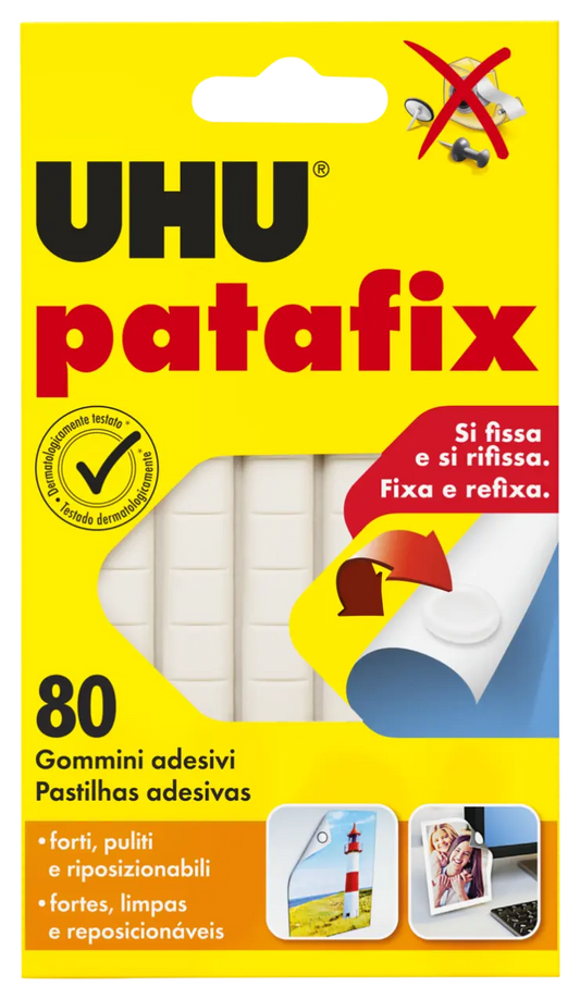 Pastilhas adesivas removíveis PATAFIX brancas