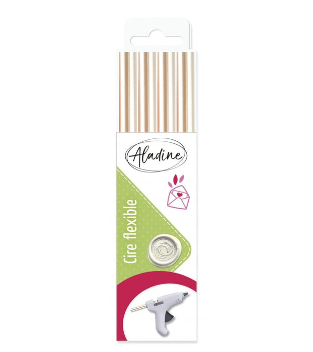 Aladine Artes e trabalhos manuais Branco Madre Pérola Lacre em Stick Aladine 11x180mm Pack 4 unidades