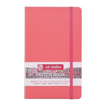 Artcreation Artes e trabalhos manuais Sketchbook Art Creation 13x21cm 140g 80fls Coral Red