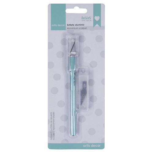 Bisturi Aluminio + 2 Laminas Artis Decor Mint - PapelojaPapeloja8409010005500