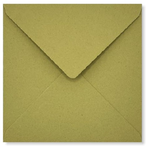 Envelope Papel Ecológico Crush 16x16cm Olive