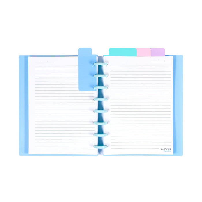 Caderno ingeniox A5 100 Folhas Pautado Cores Pastel - PapelojaCarchivo