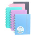 Caderno ingeniox A5 100 Folhas Quadriculado Cores Pastel - PapelojaCarchivo