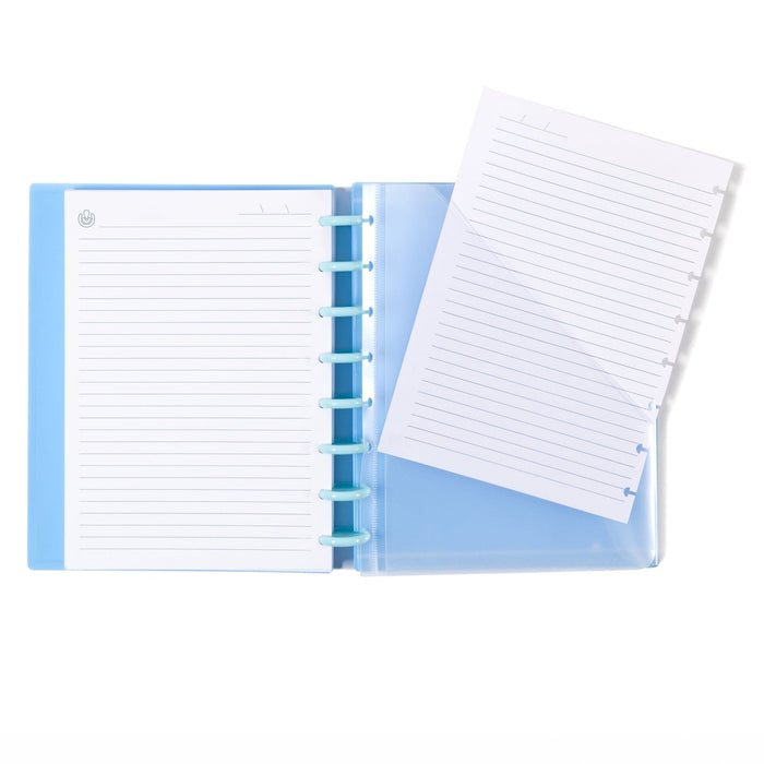 Caderno ingeniox A5 100 Folhas Quadriculado Cores Pastel - PapelojaCarchivo