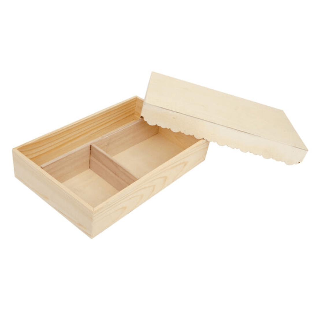 Caixa Madeira Batizado 37,5x24,5x5cm - PapelojaPapeloja5608419233238