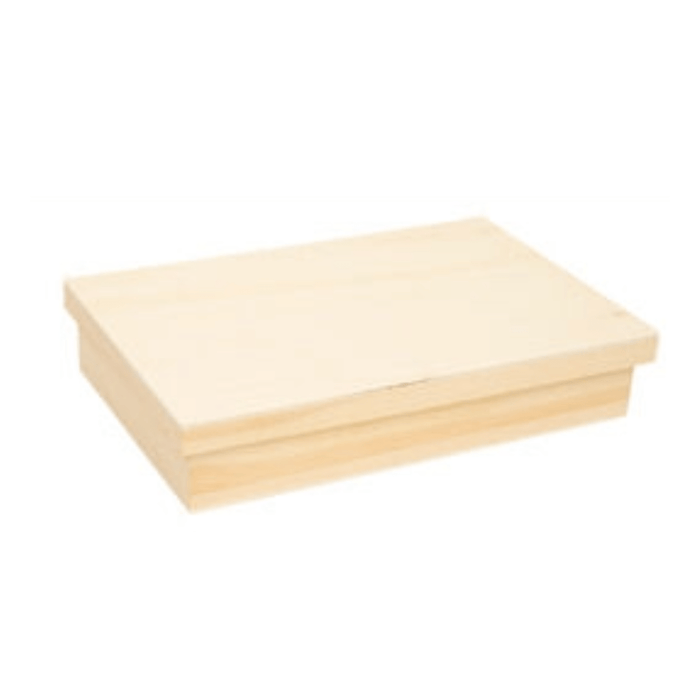 Caixa Madeira Batizado 38x25x7cm - PapelojaPapeloja5608419049853