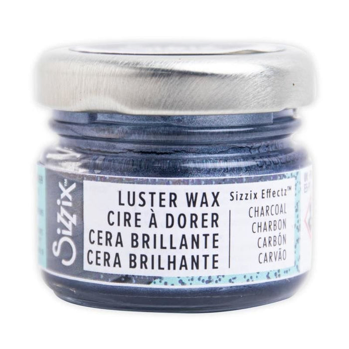 Cera de Lustro Sizzix Luster Wax 20ml Charcoal - PapelojaSizzix