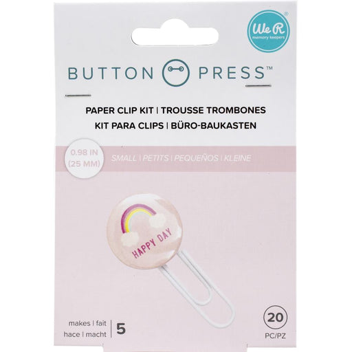 Clips Crachá Button Press WRMK Pequenos 5Uni - PapelojaWe R Memory Keepers