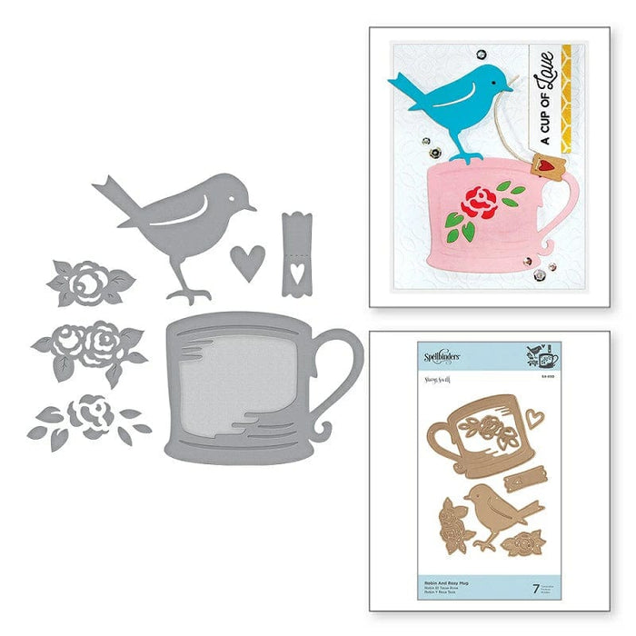 Cortante Spellbinders Caneca Robin e Rose S4 - 950 - PapelojaSpellbinders