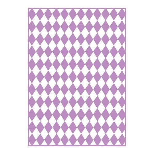 Craftwell Artes e trabalhos manuais Textura Embossing Folder Checkered Argyle