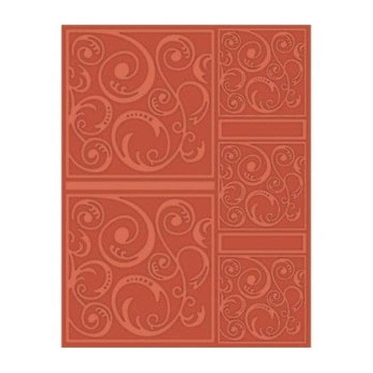 Craftwell Artes e trabalhos manuais Textura Embossing Folder Swirltriangle 21,6X27,9cm