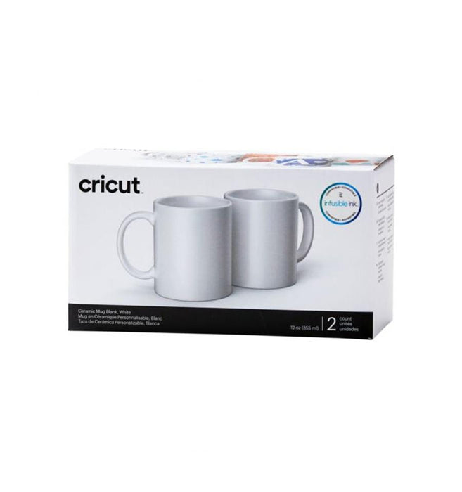 Cricut Caneca Cerâmica Mug Blank White 12Oz 2uni - PapelojaCricut