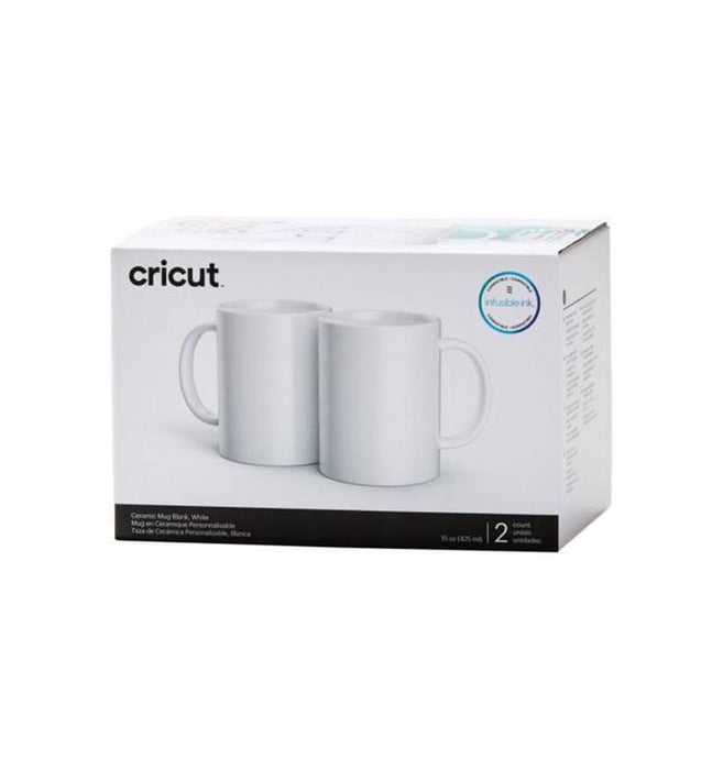 Cricut Caneca Cerâmica Mug Blank White 15Oz 2uni - PapelojaCricut