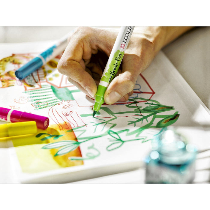 Ecoline Artes e trabalhos manuais Canetas Ecoline Brush Pens Azuis 5 uni