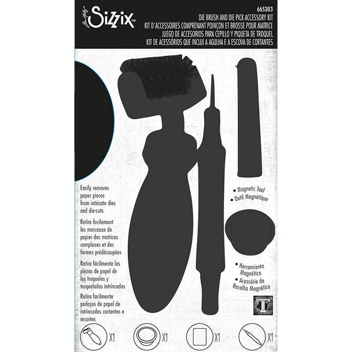 Escova Esponja Limpeza Cortantes C/Íman Sizzix Tim Holtz - PapelojaSizzix