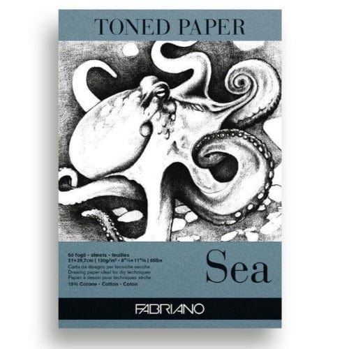 Fabriano Artes e trabalhos manuais Bloco Toned Paper Sea Fabriano 21X29,7cm 50Fls