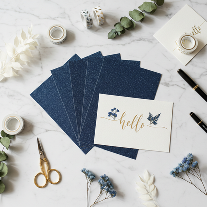Flat lay Glitter Azul Escuro