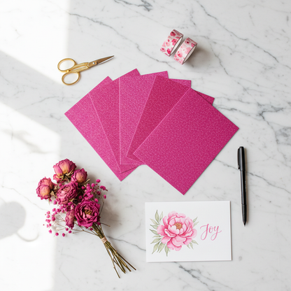 Flat lay Glitter Fuscia