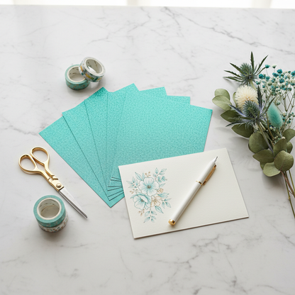 Flat lay Glitter Turquesa