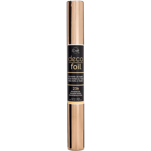 Foil Reactivo Deco Foil 31,75cmX7,62m Rosa Gold - PapelojaTherm o Web