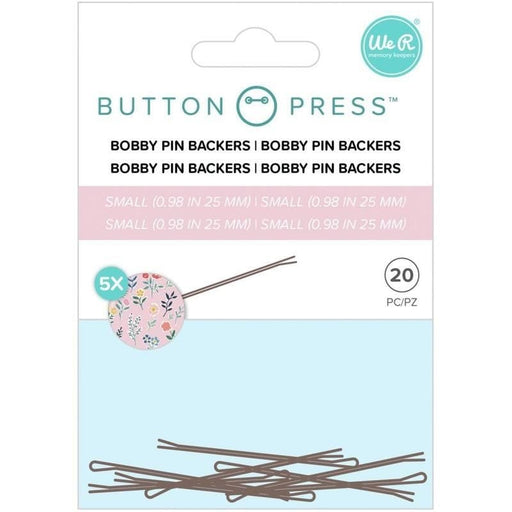 Gancho De Cabelo Button Press WRMK Pequenos 5Uni - PapelojaWe R Memory Keepers