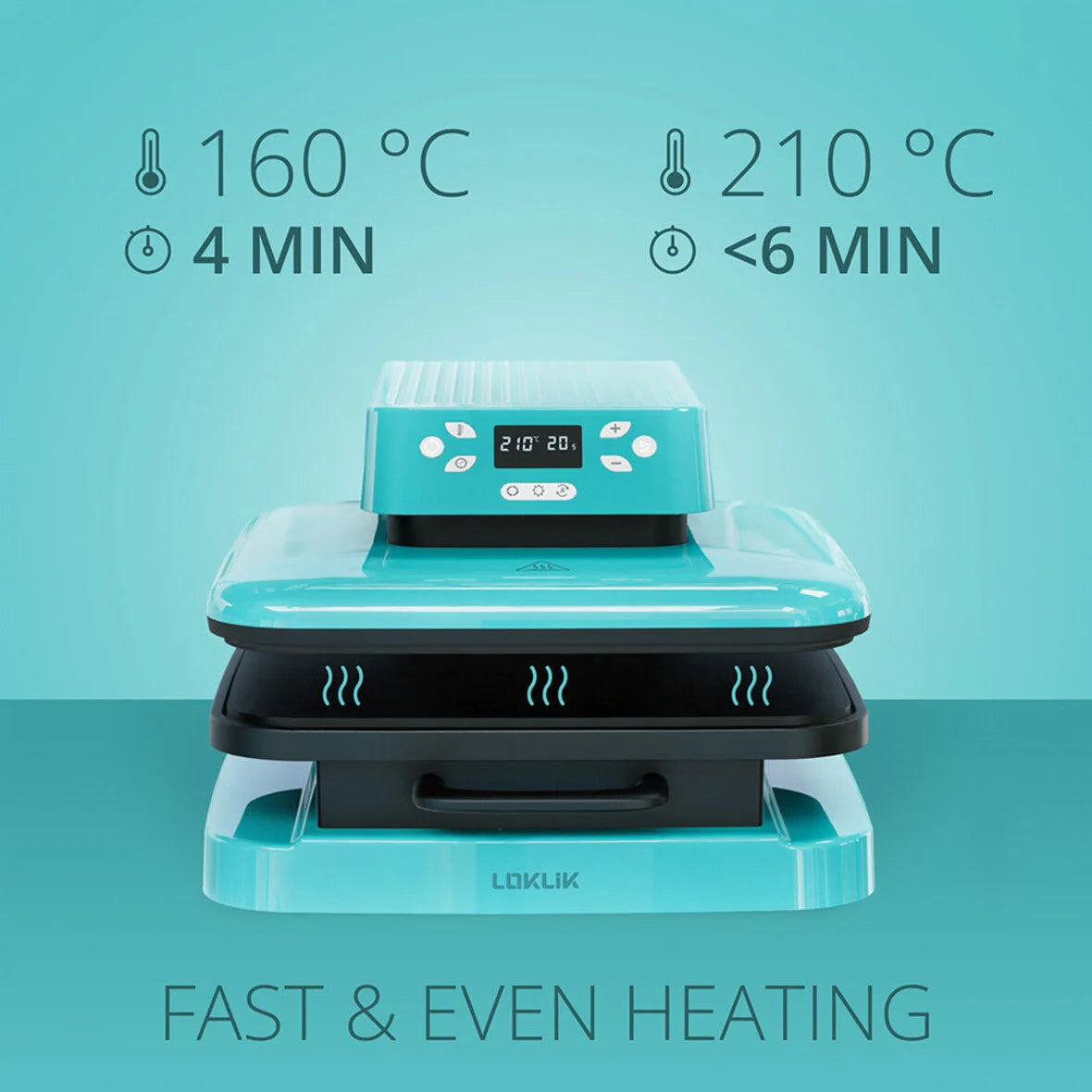LOKLiK Auto Heat Press Blue