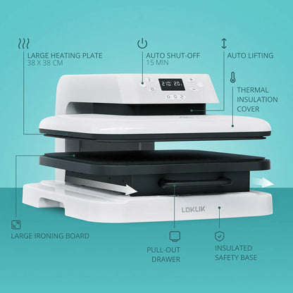 LOKLiK Auto Heat Press White