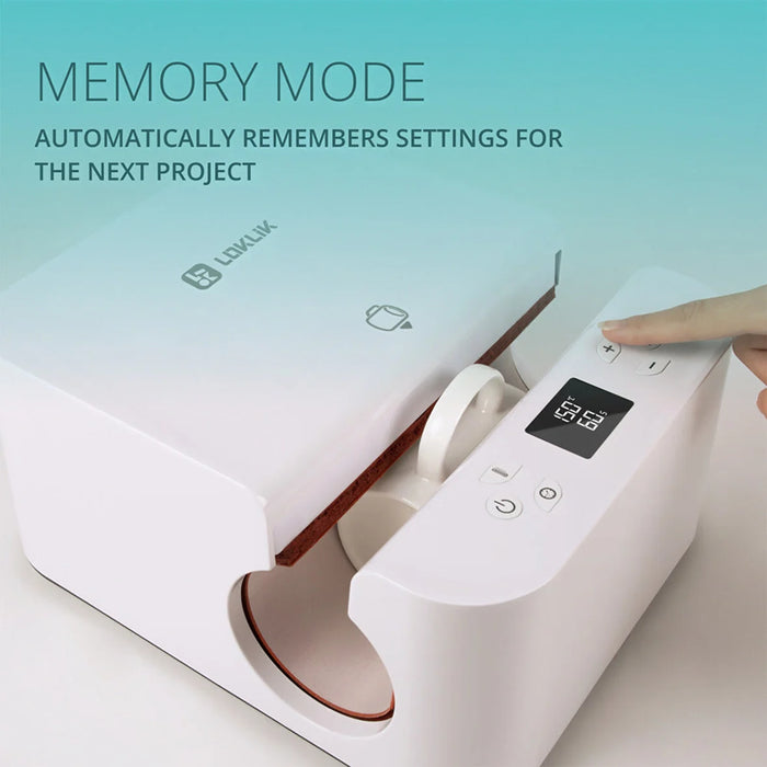 LOKLiK Auto Tumbler Heat Press White