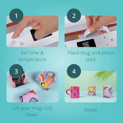 LOKLiK Auto Tumbler Heat Press White