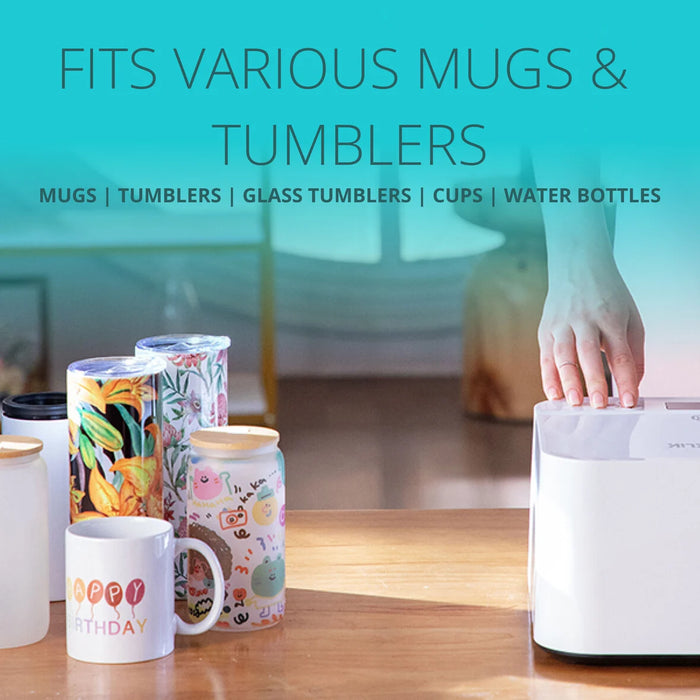 LOKLiK Auto Tumbler Heat Press White