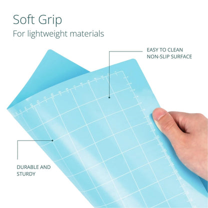 LOKLik Conjunto 3 Tapetes Corte 30x30cm Ligeiro Azul