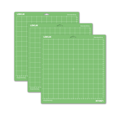 LOKLik Conjunto 3 Tapetes Corte 30x30cm Standard Verde