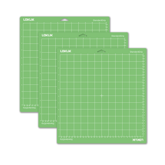 LOKLik Conjunto 3 Tapetes Corte 30x30cm Standard Verde