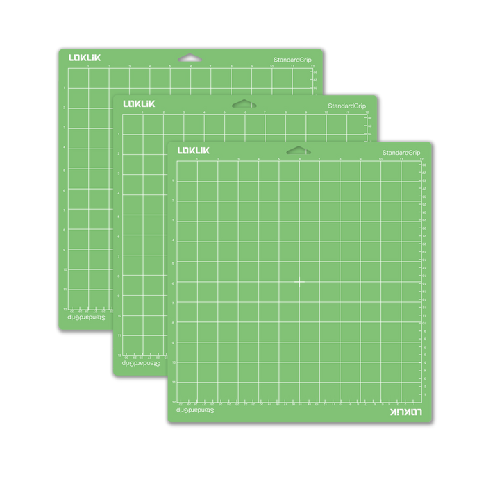 LOKLik Conjunto 3 Tapetes Corte 30x30cm Standard Verde