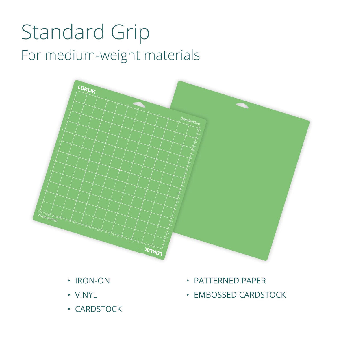 LOKLik Conjunto 3 Tapetes Corte 30x30cm Standard Verde