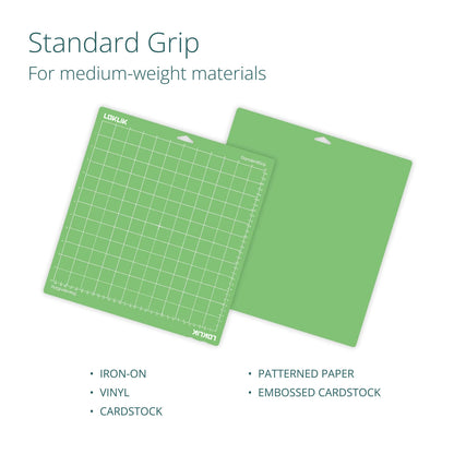 LOKLik Conjunto 3 Tapetes Corte 30x30cm Verde, Azul, Roxo