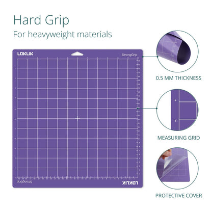 LOKLik Conjunto 3 Tapetes Corte 30x30cm Forte Roxo