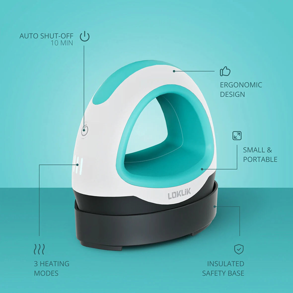 LOKLiK Mini Heat Press Blue