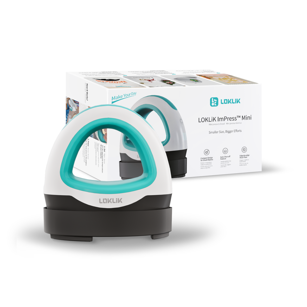 LOKLiK Mini Heat Press Blue