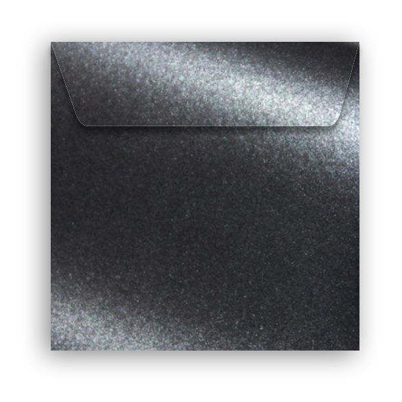 Envelope Perolado Majestic 17x17cm Anthracite