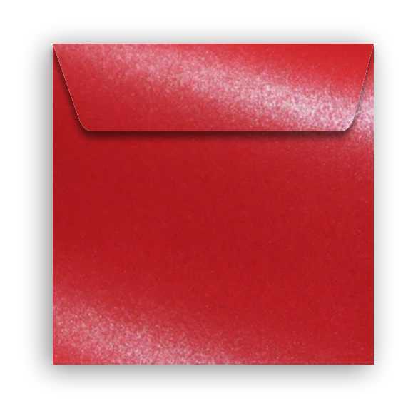 Envelope Perolado Majestic 17x17cm Emperor Red